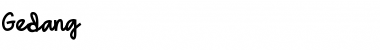 Gedang Regular Font