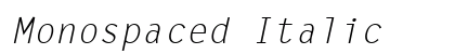 Monospaced Italic Preview