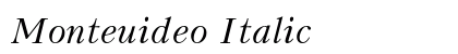Monteuideo Italic preview