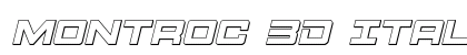 Montroc 3D Italic Italic preview