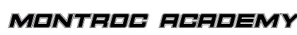 Montroc Academy Italic Italic preview