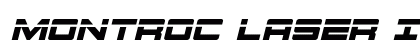 Montroc Laser Italic Italic preview