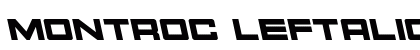 Montroc Leftalic Italic preview