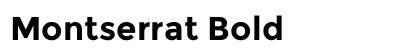 Montserrat Bold preview