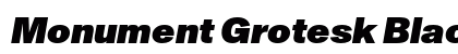 Monument Grotesk Black Italic preview