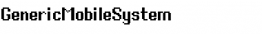 Generic Mobile System Regular Font