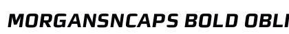 MorganSnCaps Bold Oblique Preview