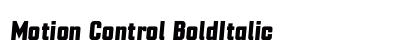 Motion Control BoldItalic Preview