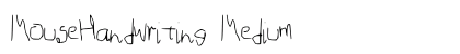 MouseHandwriting Medium preview