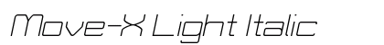 Move-X Light Italic Preview