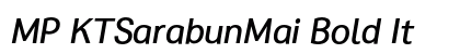 MP KTSarabunMai Bold It preview
