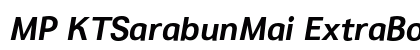 MP KTSarabunMai ExtraBold It Preview