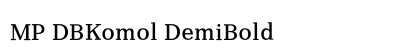 MP DBKomol DemiBold Preview