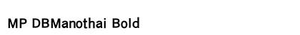 MP DBManothai Bold Preview