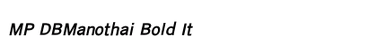 MP DBManothai Bold It preview