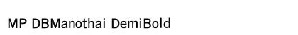 MP DBManothai DemiBold Preview