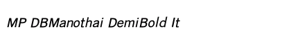 MP DBManothai DemiBold It Preview