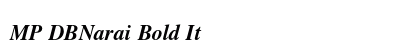 MP DBNarai Bold It preview