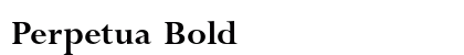 Perpetua Bold preview