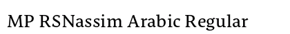 MP RSNassim Arabic Regular preview