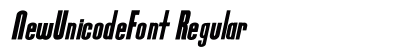 NewUnicodeFont Regular preview
