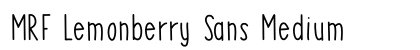 MRF Lemonberry Sans Medium preview