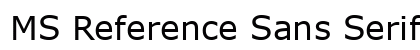 MS Reference Sans Serif Regular Preview