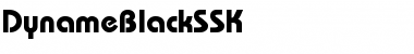 DynameBlackSSK Regular Font