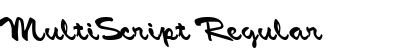 MultiScript Regular Preview