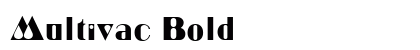 Multivac Bold preview
