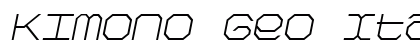 Kimono Geo Italic Preview