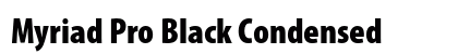 Myriad Pro Black Condensed preview