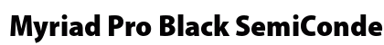 Myriad Pro Black SemiCondensed Preview