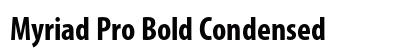 Myriad Pro Bold Condensed Preview