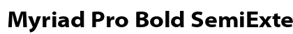 Myriad Pro Bold SemiExtended Preview