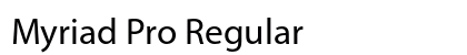 Myriad Pro Regular Preview