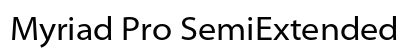 Myriad Pro SemiExtended Preview