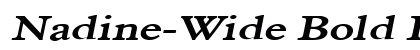 Nadine-Wide Bold Italic Preview