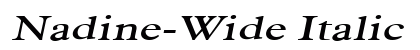 Nadine-Wide Italic preview