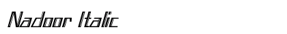 Nadoor Italic preview