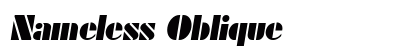Nameless Oblique Font