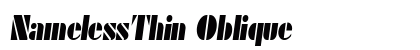 NamelessThin Oblique preview