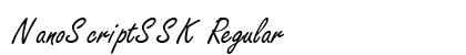 NanoScriptSSK Regular Font
