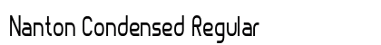 Nanton Condensed Regular Preview