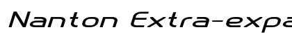 Nanton Extra-expanded Italic Preview