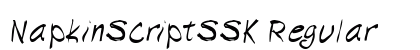 NapkinScriptSSK Regular preview
