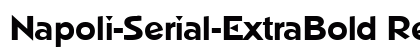 Napoli-Serial-ExtraBold Regular preview