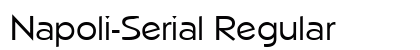 Napoli-Serial Regular Font