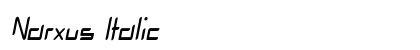 Narxus Italic preview