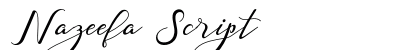 Nazeefa Script preview